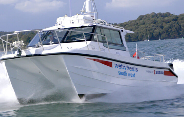 Wetwheels Southwest in Falmouth power boat trips for disabled people close to Treworgans Accessible Holiday Accommodation