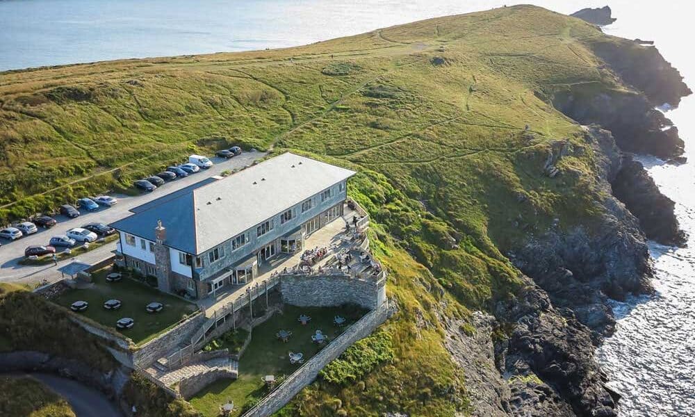 The Lewinnick Lodge on the Pentire Headland a wonderful place to eat