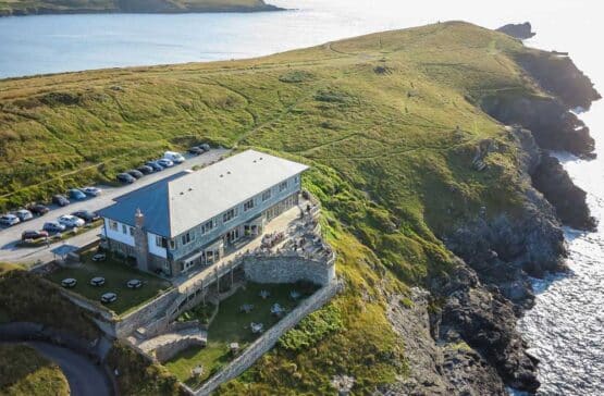 The Lewinnick Lodge on the Pentire Headland a wonderful place to eat