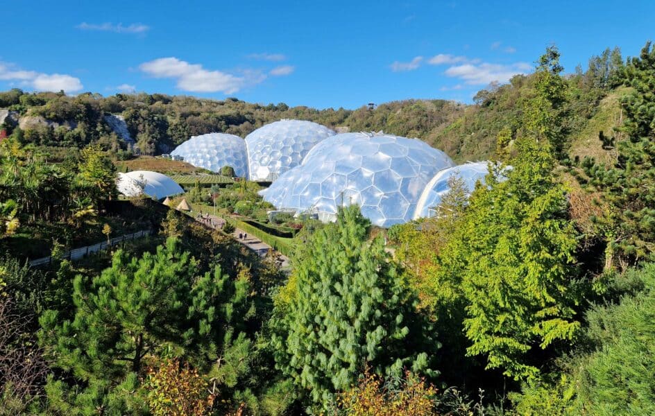 The Tropical and Temperate Biomes at the Eden Project COrnwall