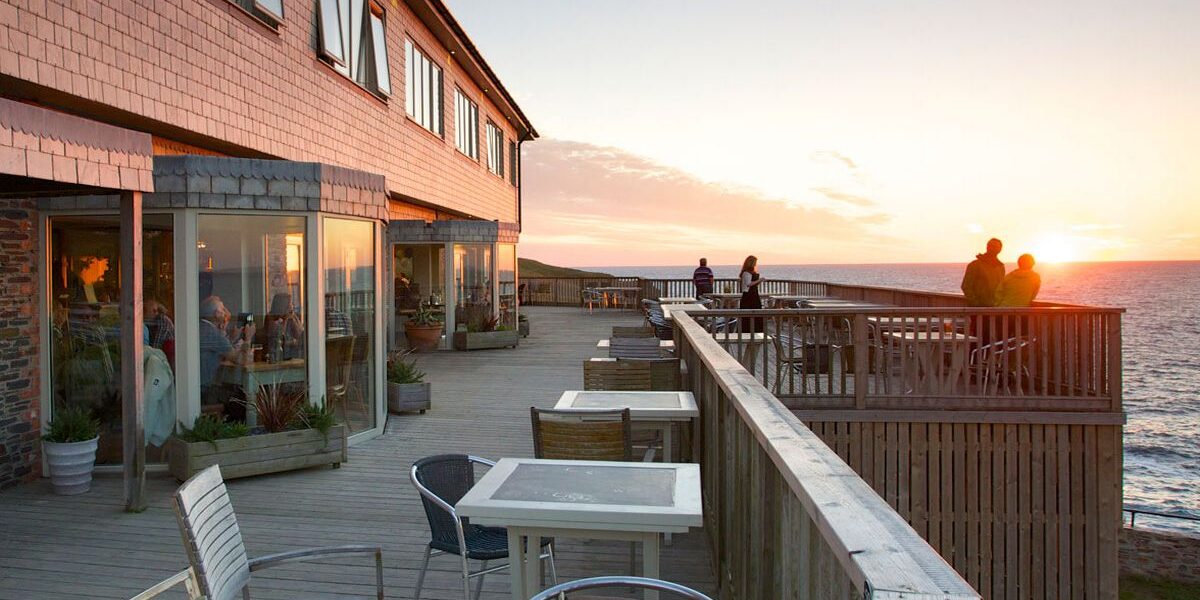 The Lewennick Lodge on the Pentire headand a wonderful place to eat