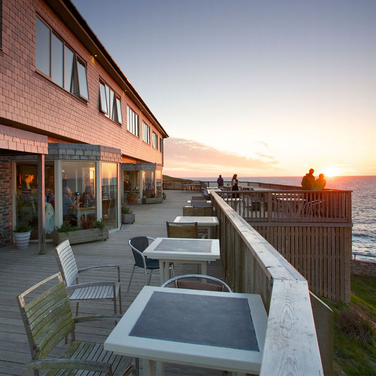 The Lewennick Lodge on the Pentire headand a wonderful place to eat