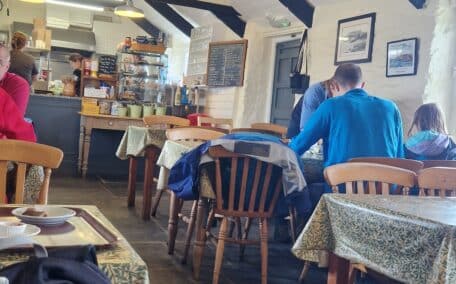 Inside the cafe at Bedruthan Steps