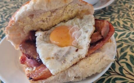Delicious breakfast from the cafe at Bedruthan Steps